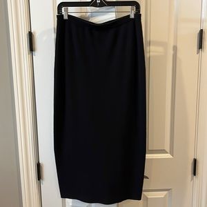 Eileen Fisher Black Wool MIDI skirt